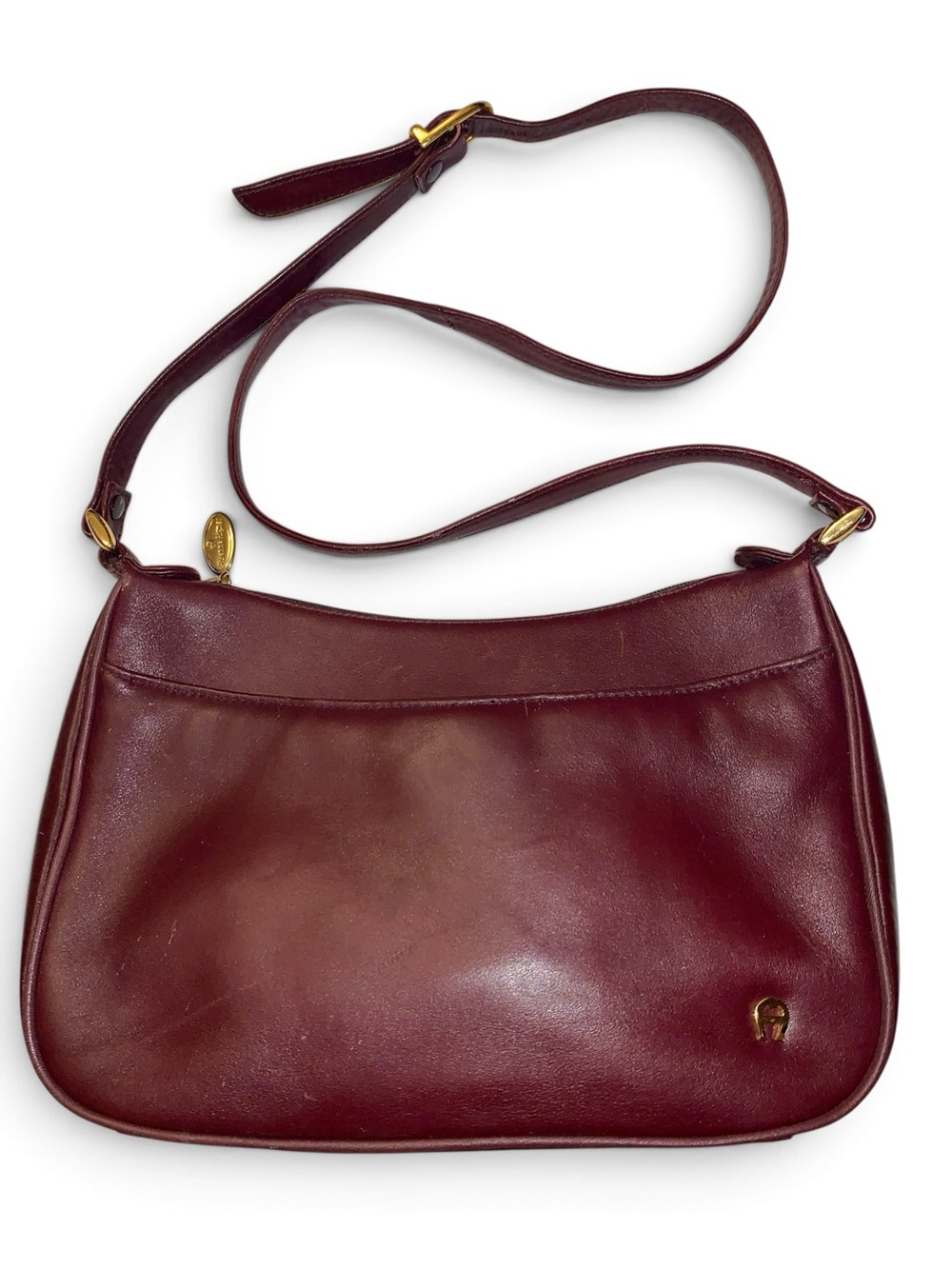 Etienne Aigner Vintage Leather Purse Oxblood Crossbody